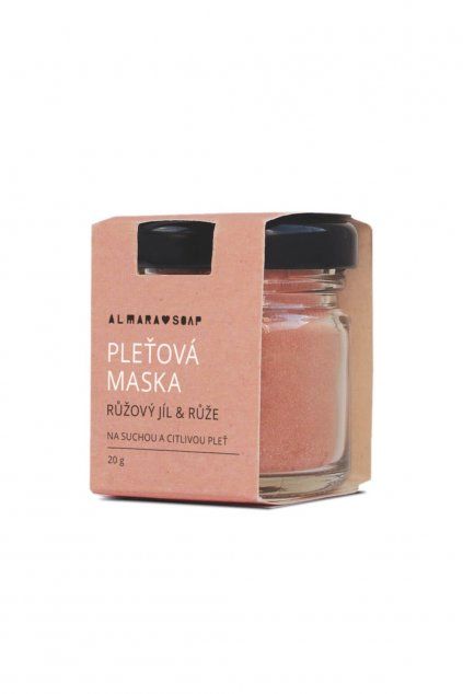 Pleťová maska | Růžový jíl a růže